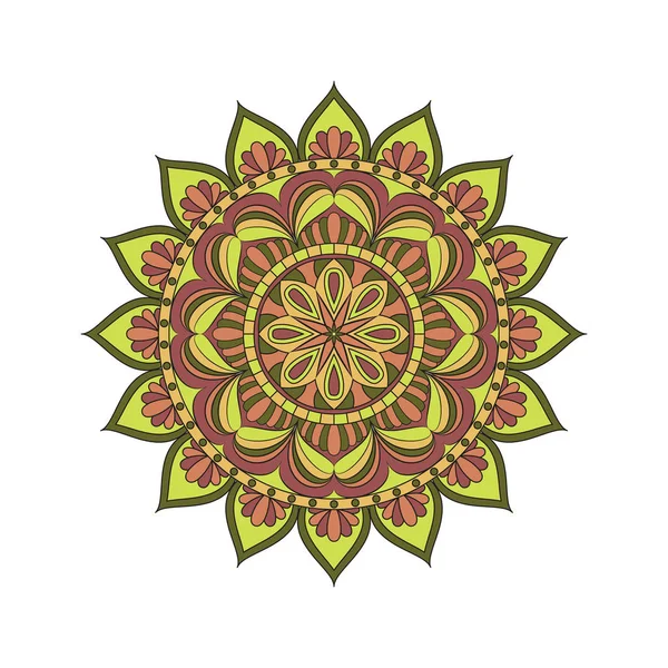 Çiçek mandalalar. Vintage dekoratif öğeler. Oryantal desen, 