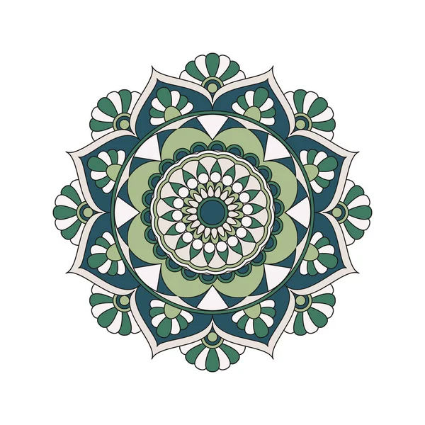 Çiçek mandalalar. Vintage dekoratif öğeler. Oryantal desen, 