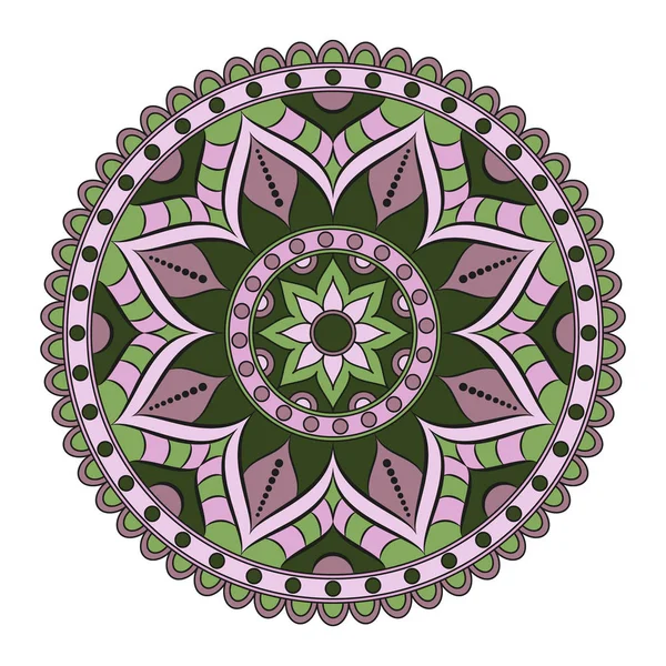 Çiçek mandalalar. Vintage dekoratif öğeler. Oryantal desen, 