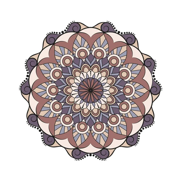 Çiçek mandalalar. Vintage dekoratif öğeler. Oryantal desen, 