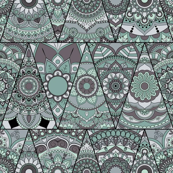 Sorunsuz mandalalar desen. Vintage dekor elementleri ile mand