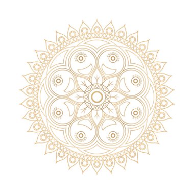 Çiçek mandalalar. Vintage dekoratif öğeler. Oryantal desen, 