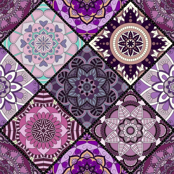 Seamless modeli. Vintage dekoratif öğeler. Elle çizilmiş backgr