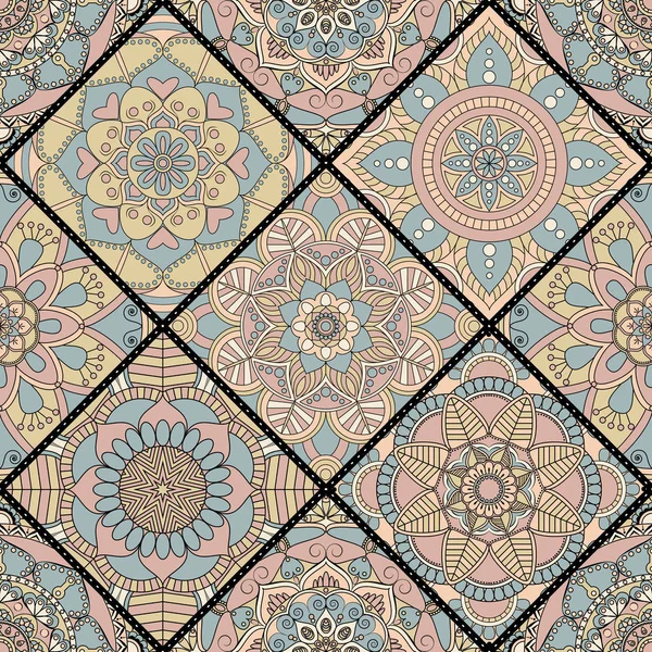 Seamless modeli. Vintage dekoratif öğeler. Elle çizilmiş backgr