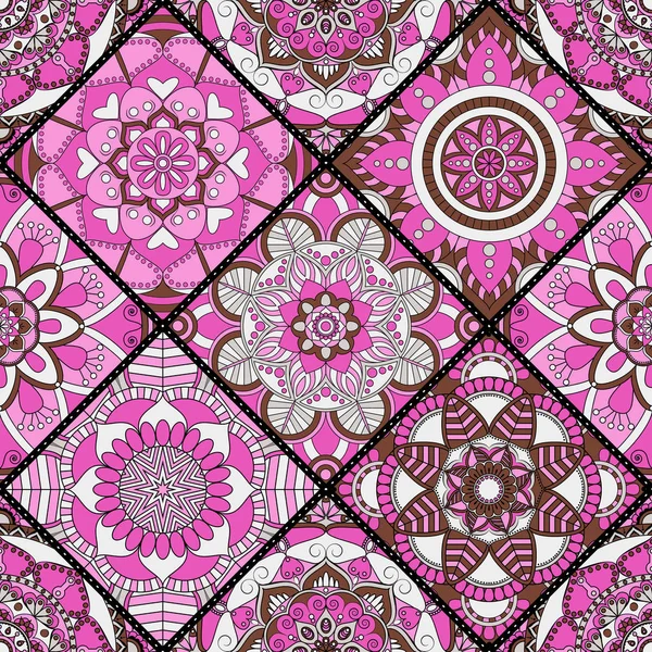 Seamless modeli. Vintage dekoratif öğeler. Elle çizilmiş backgr