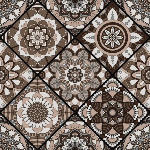 Seamless modeli. Vintage dekoratif öğeler. Elle çizilmiş backgr