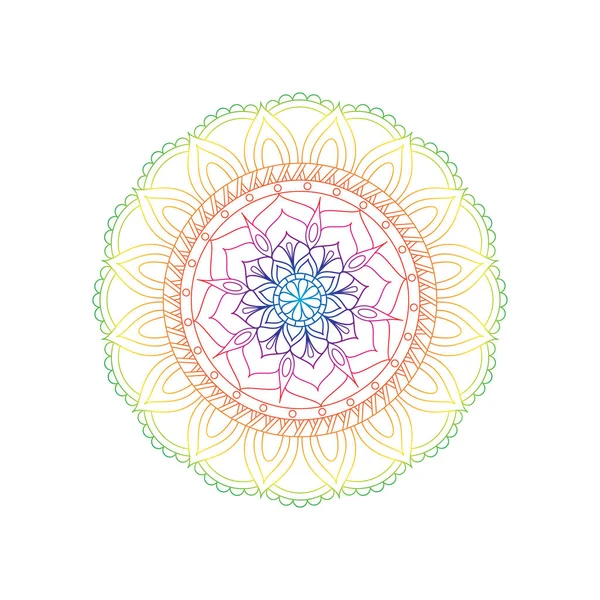 Kwiatem Mandalas. Vintage elementy dekoracyjne. Orientalny wzór, — Wektor stockowy