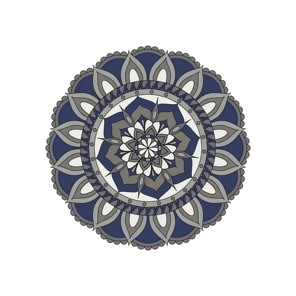 Kwiatem Mandalas. Vintage elementy dekoracyjne. Orientalny wzór, — Wektor stockowy
