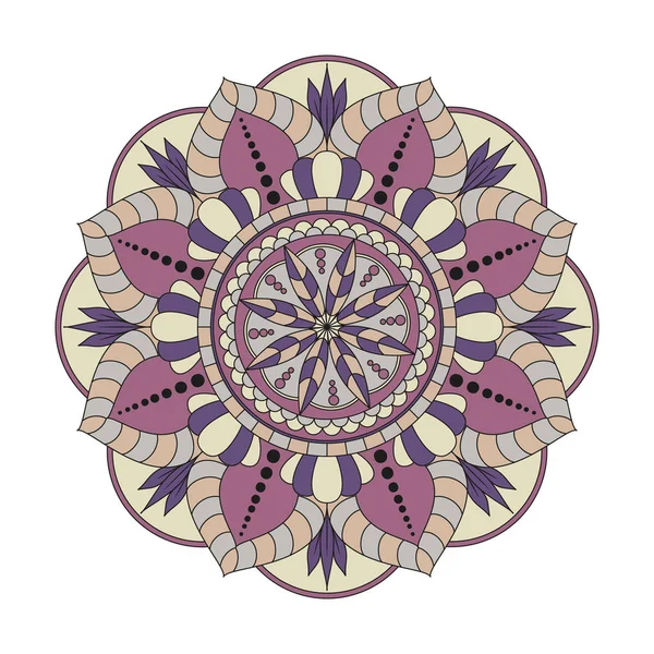 Çiçek mandalalar. Vintage dekoratif öğeler. Oryantal desen, 