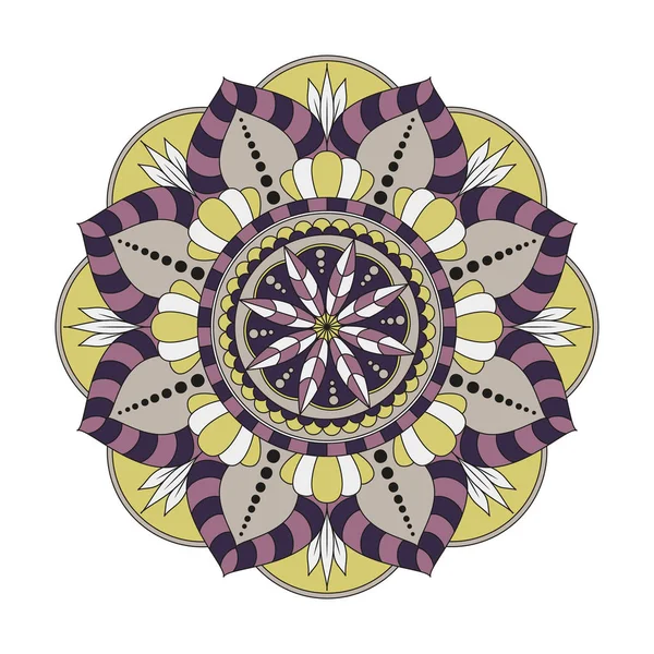 Çiçek mandalalar. Vintage dekoratif öğeler. Oryantal desen, 