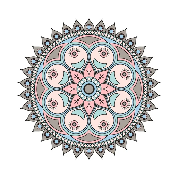 Çiçek mandalalar. Vintage dekoratif öğeler. Oryantal desen, 