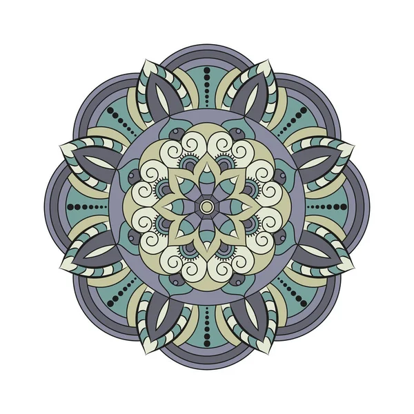 Çiçek mandalalar. Vintage dekoratif öğeler. Oryantal desen, 