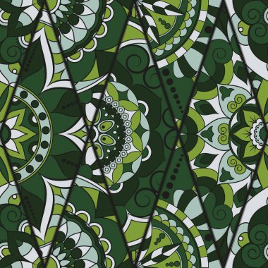 Seamless modeli. Vintage dekoratif öğeler. Elle çizilmiş backgr