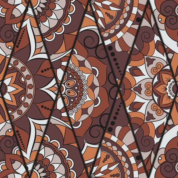 Seamless modeli. Vintage dekoratif öğeler. Elle çizilmiş backgr