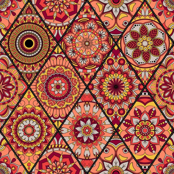 Seamless modeli. Vintage dekoratif öğeler. Elle çizilmiş backgr