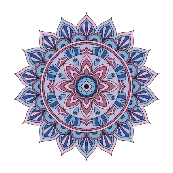 Çiçek mandalalar. Vintage dekoratif öğeler. Oryantal desen, 