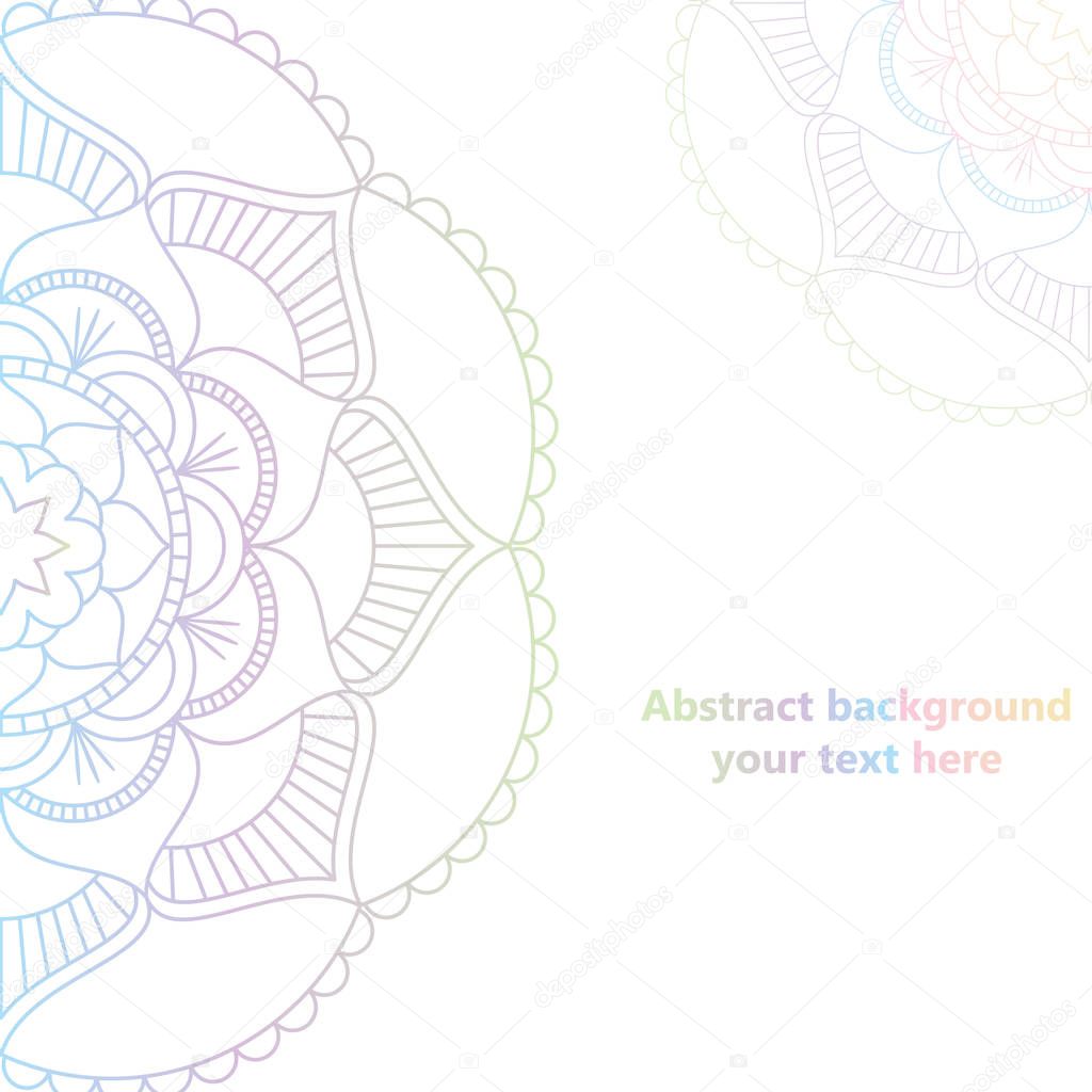 Abstract background. Vintage decorative elements. Hand drawn bac