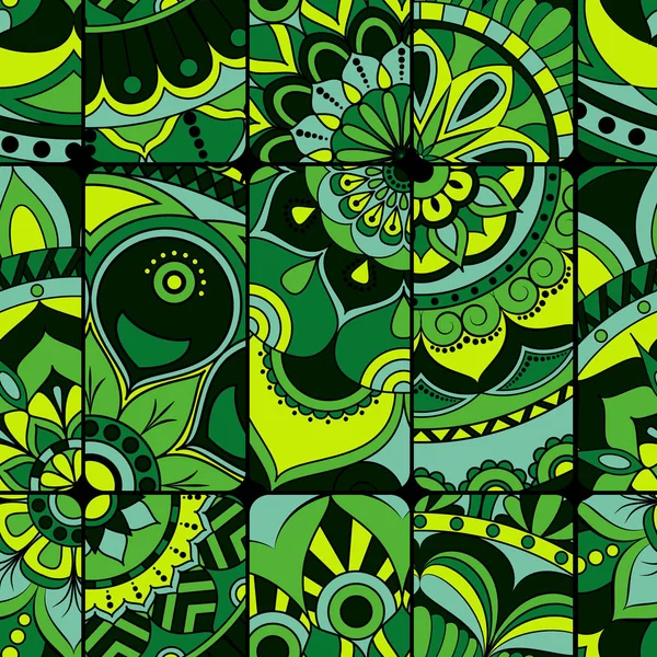 Dikişsiz Desen döşemesi mandalalar ile. Vintage dekor elementleri