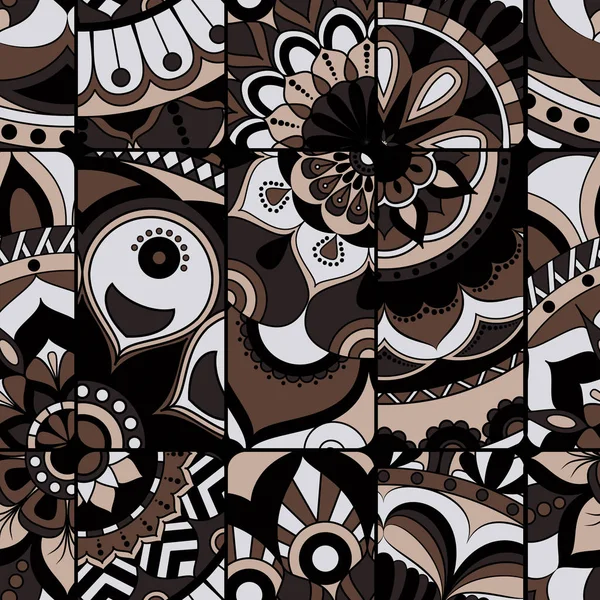 Dikişsiz Desen döşemesi mandalalar ile. Vintage dekor elementleri