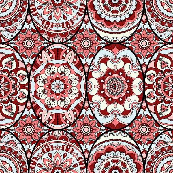 Dikişsiz Desen döşemesi mandalalar ile. Vintage dekor elementleri