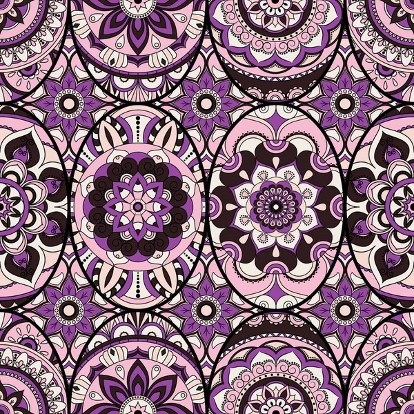 Dikişsiz Desen döşemesi mandalalar ile. Vintage dekor elementleri