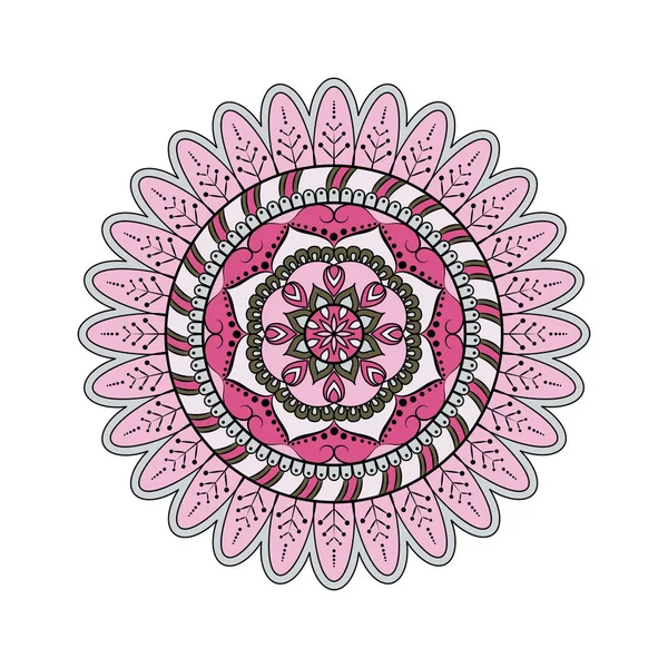 Mandala di fiori. Elementi decorativi vintage. Modello orientale , — Foto Stock