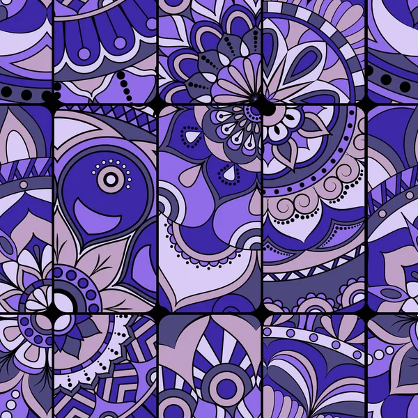 Dikişsiz Desen döşemesi mandalalar ile. Vintage dekor elementleri