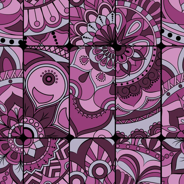 Dikişsiz Desen döşemesi mandalalar ile. Vintage dekor elementleri