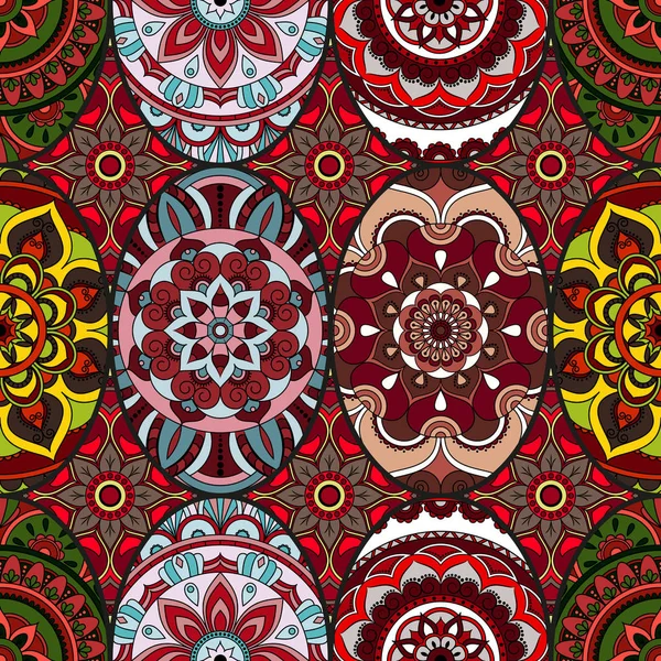 Dikişsiz Desen döşemesi mandalalar ile. Vintage dekor elementleri