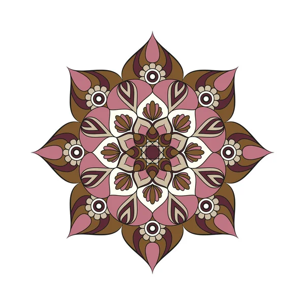 Çiçek mandalalar. Vintage dekoratif öğeler. Oryantal desen, 