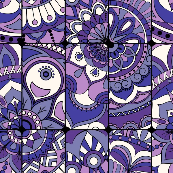 Dikişsiz Desen döşemesi mandalalar ile. Vintage dekor elementleri