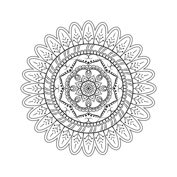 Mandala bloem. Vintage decoratieve elementen. Oosterse patroon, v — Stockfoto