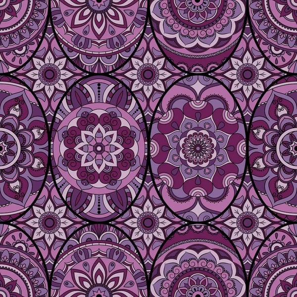 Dikişsiz Desen döşemesi mandalalar ile. Vintage dekor elementleri