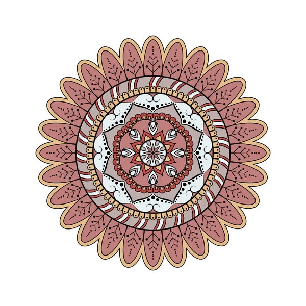 Çiçek mandalalar. Vintage dekoratif öğeler. Oryantal desen, 