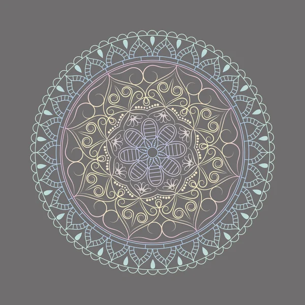 Kwiatem Mandalas. Vintage elementy dekoracyjne. Orientalny wzór, — Wektor stockowy