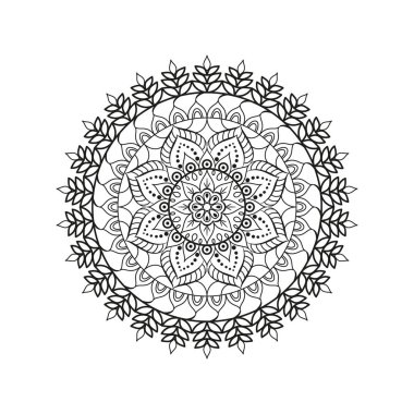 Çiçek Mandala. Vintage dekoratif öğeler. Oryantal desen, v