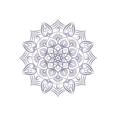 Çiçek mandalalar. Vintage dekoratif öğeler. Oryantal desen, 