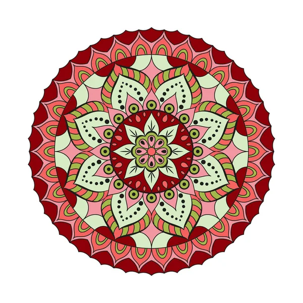 Blumen-Mandalas. Vintage dekorative Elemente. orientalisches Muster, — Stockvektor