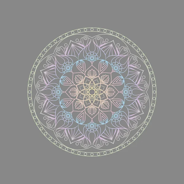 Blomma Mandalas. Vintage dekorativa element. Orientaliska mönster, — Stock vektor