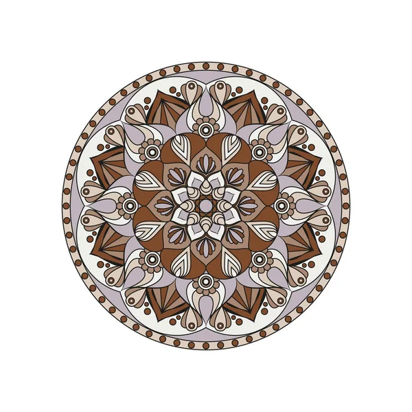 Mandalas de flores. Elementos decorativos vintage. Patrón oriental , — Archivo Imágenes Vectoriales