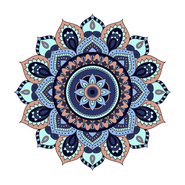 Çiçek mandalalar. Vintage dekoratif öğeler. Oryantal desen, 