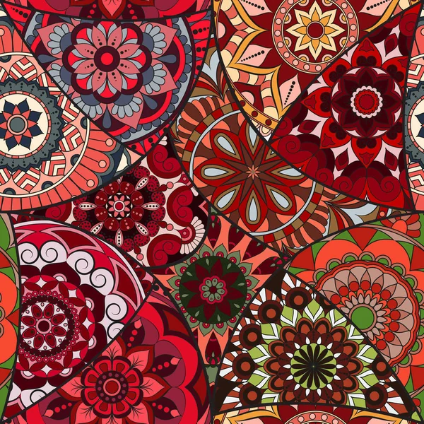 Dikişsiz Desen döşemesi mandalalar ile. Vintage dekor elementleri