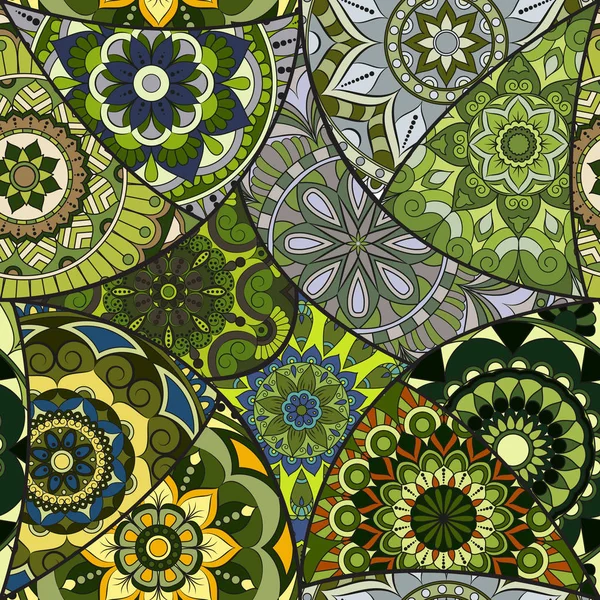 Dikişsiz Desen döşemesi mandalalar ile. Vintage dekor elementleri