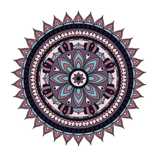 Çiçek mandalalar. Vintage dekoratif öğeler. Oryantal desen, 