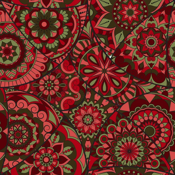 Dikişsiz Desen döşemesi mandalalar ile. Vintage dekor elementleri