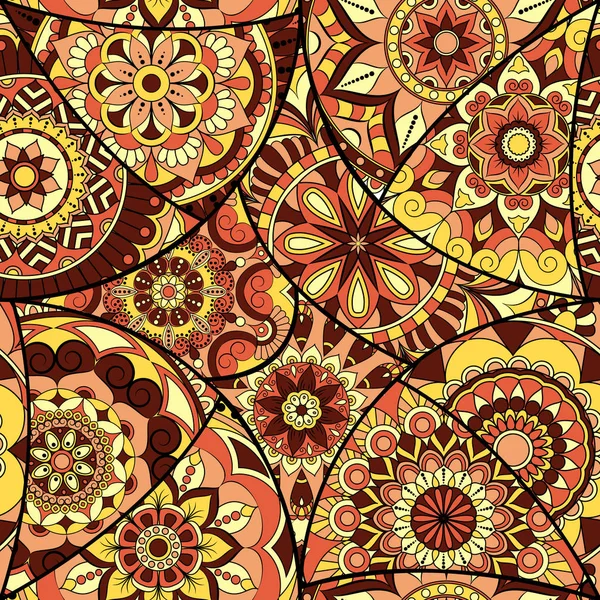 Dikişsiz Desen döşemesi mandalalar ile. Vintage dekor elementleri