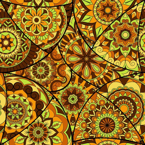 Dikişsiz Desen döşemesi mandalalar ile. Vintage dekor elementleri