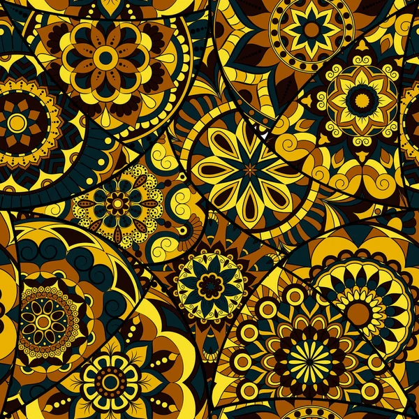 Dikişsiz Desen döşemesi mandalalar ile. Vintage dekor elementleri