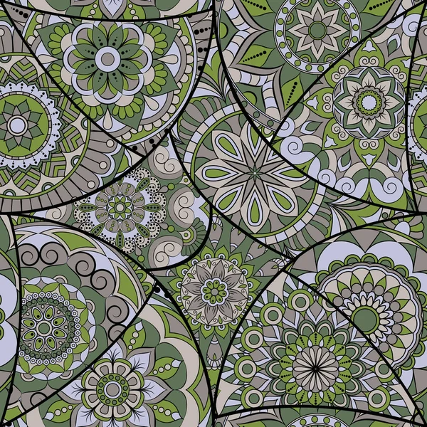 Dikişsiz Desen döşemesi mandalalar ile. Vintage dekor elementleri