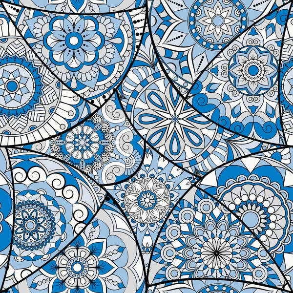 Dikişsiz Desen döşemesi mandalalar ile. Vintage dekor elementleri